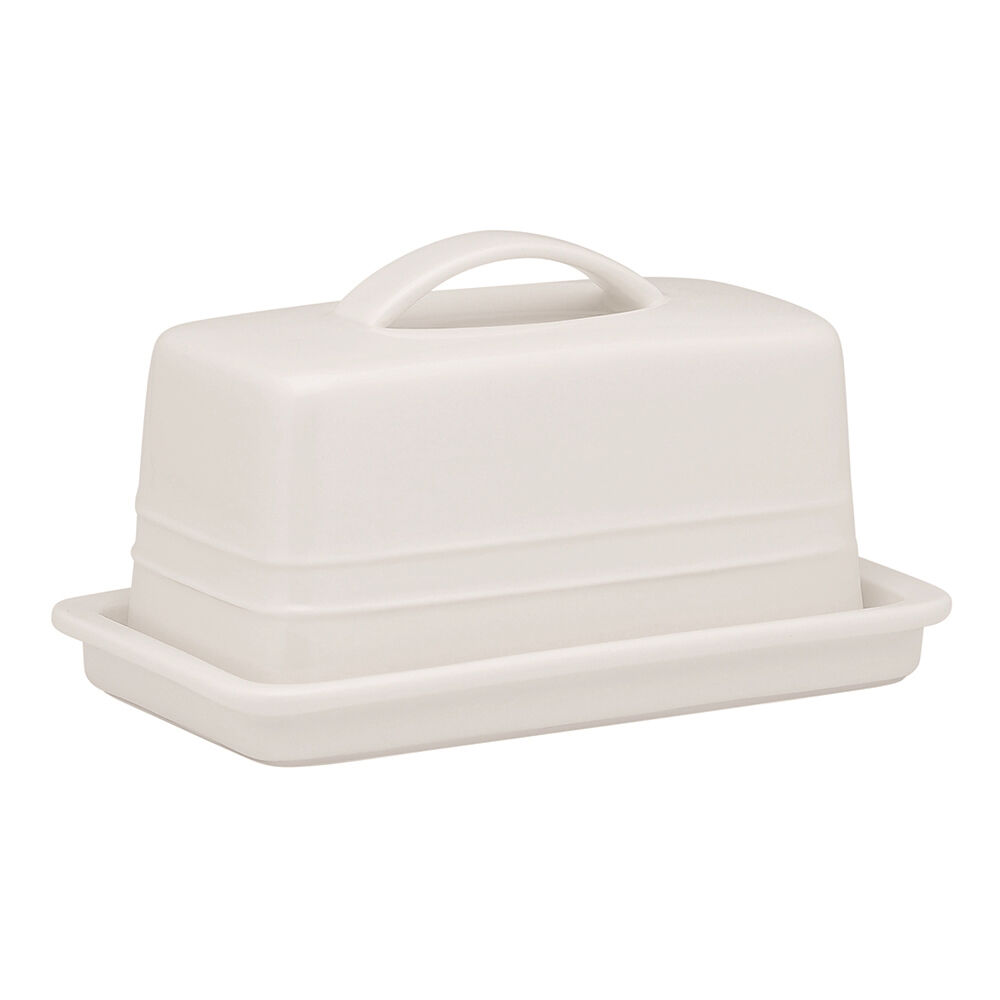 2PK Ecology Signature Porcelain Kitchen Lid Butter Dish 250g