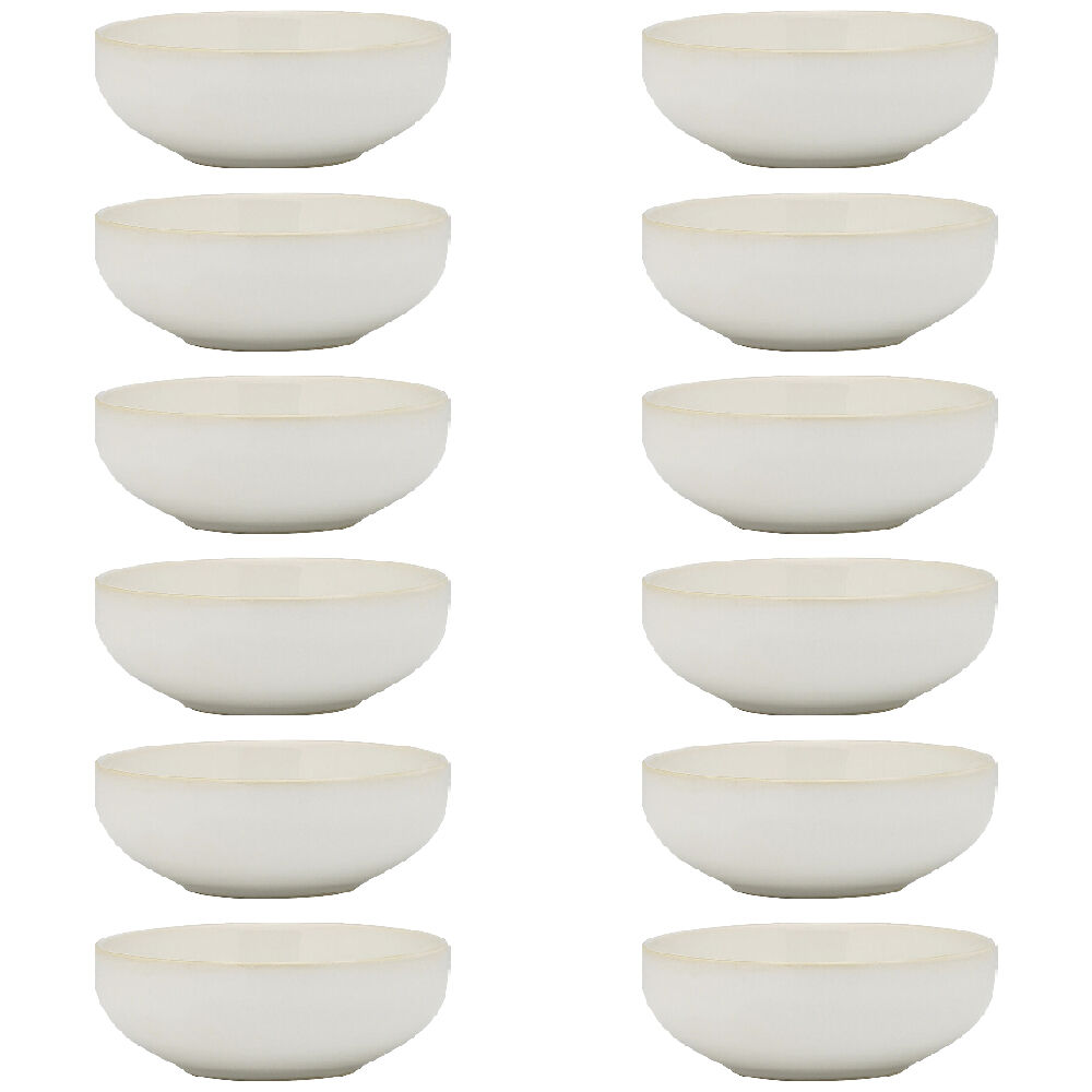 12PK Ecology Element Stoneware Bowl Tableware 11cm - Blanc