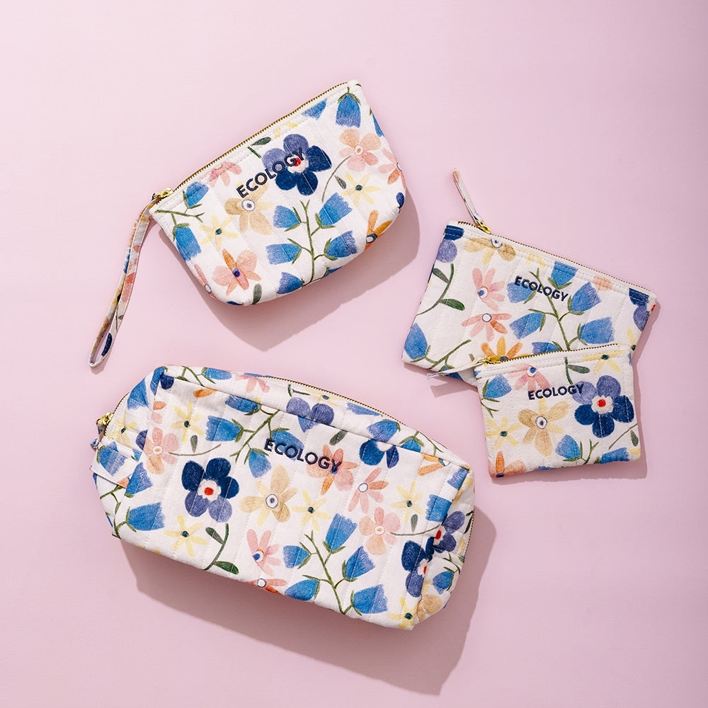 2x Ecology  Agnes Pouch Floral Chic Elegant Design 22cm Medium