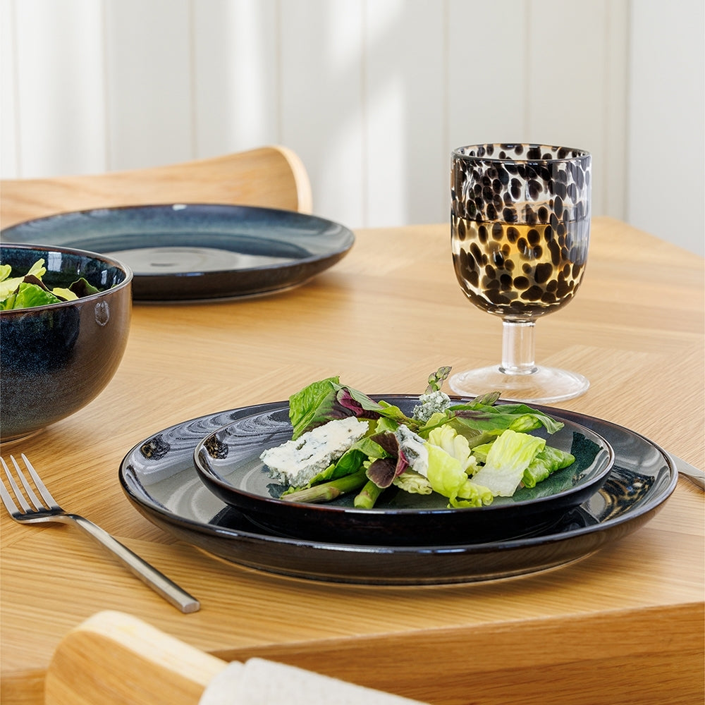 4PK Ecology Element 26.5cm Stoneware Dinner Plate Round - Raven