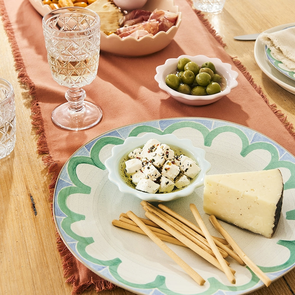 4PK Ecology Stoneware w/ Reactive Graze Arco Pasta Serve Platter 33.5cm
