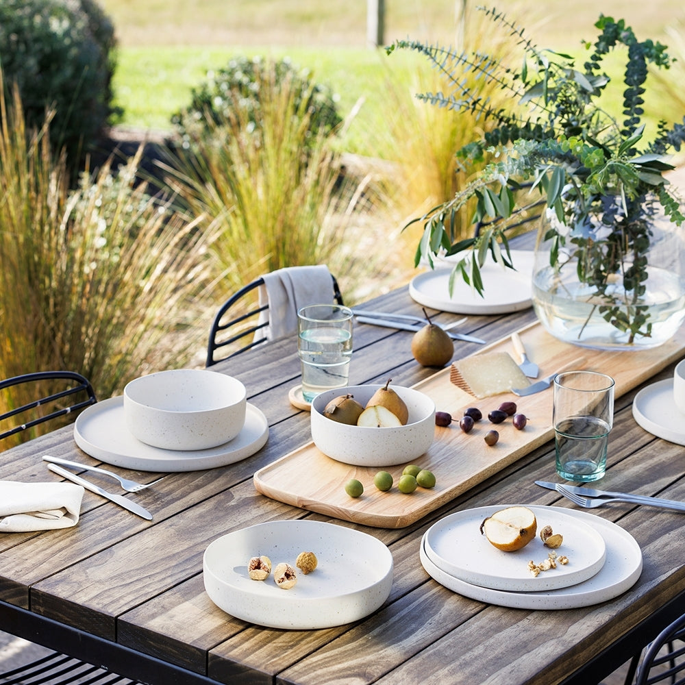 4pc Ecology Domus 16.5cm Stoneware Soup Bowl Set Round - Ecru