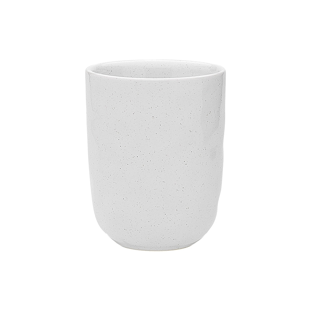 6PK Ecology Speckle Milk 250ml Stoneware Cuddle Mug Round - White