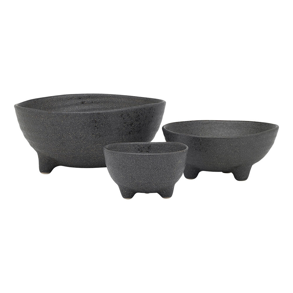 3pc Ecology Ottawa Stoneware Nesting Bowls Tableware Stone