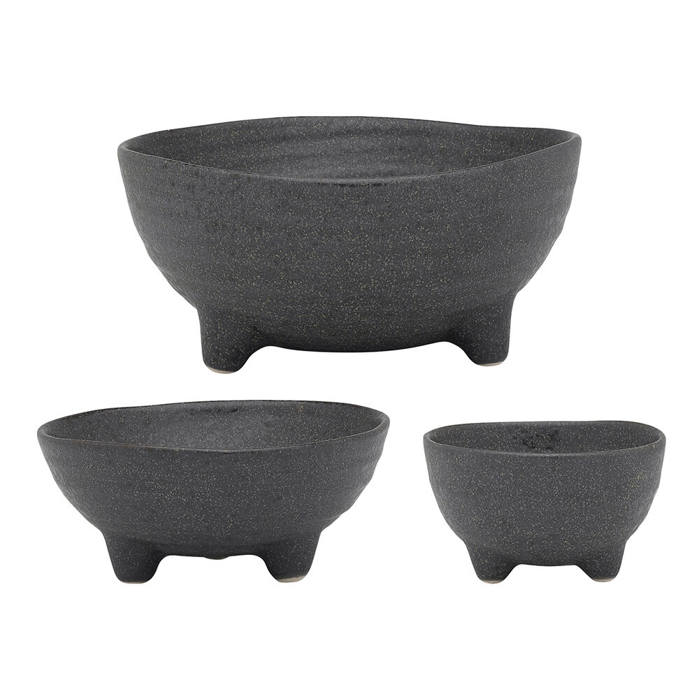 3pc Ecology Ottawa Stoneware Nesting Bowls Tableware Stone