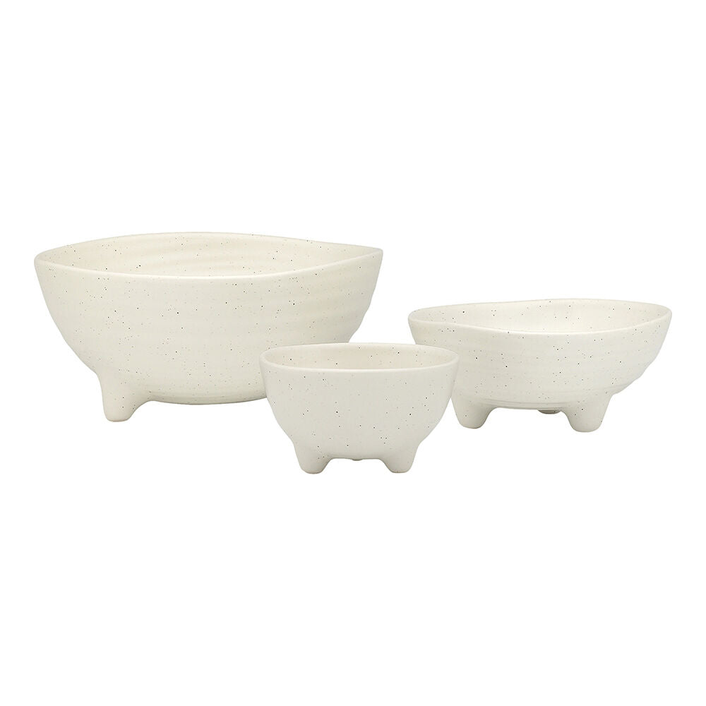 3pc Ecology Ottawa Stoneware Nesting Bowls Tableware Calico