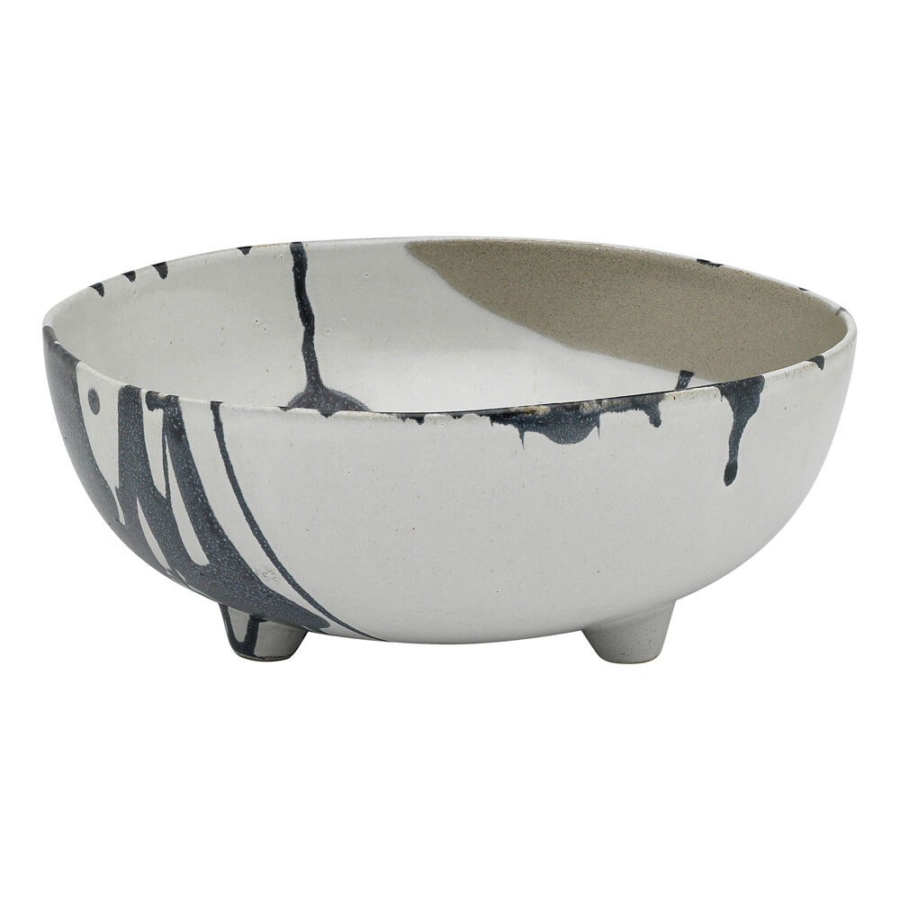 Ecology Nest Stoneware Footed Bowl Dish Tableware 25cm