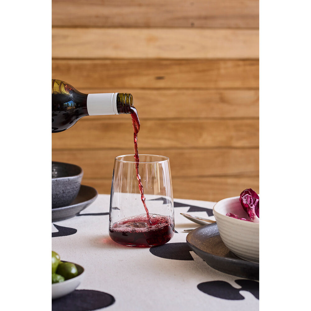 6pc Ecology Ida Stemless Wine Glasses 530ml - Clear