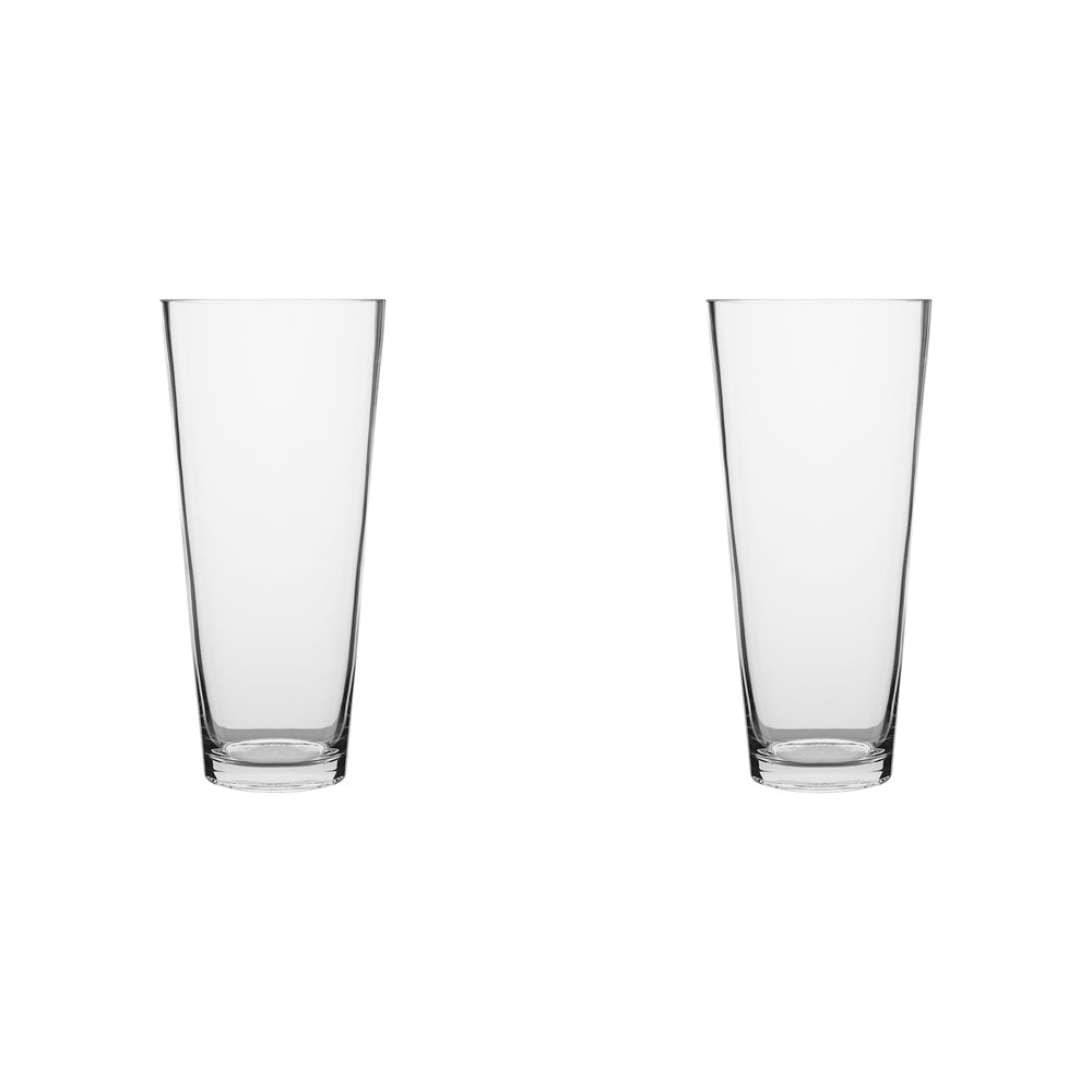 2PK Ecology Fleur Conical Glass Vase Decorative Flower Vessel 30cm