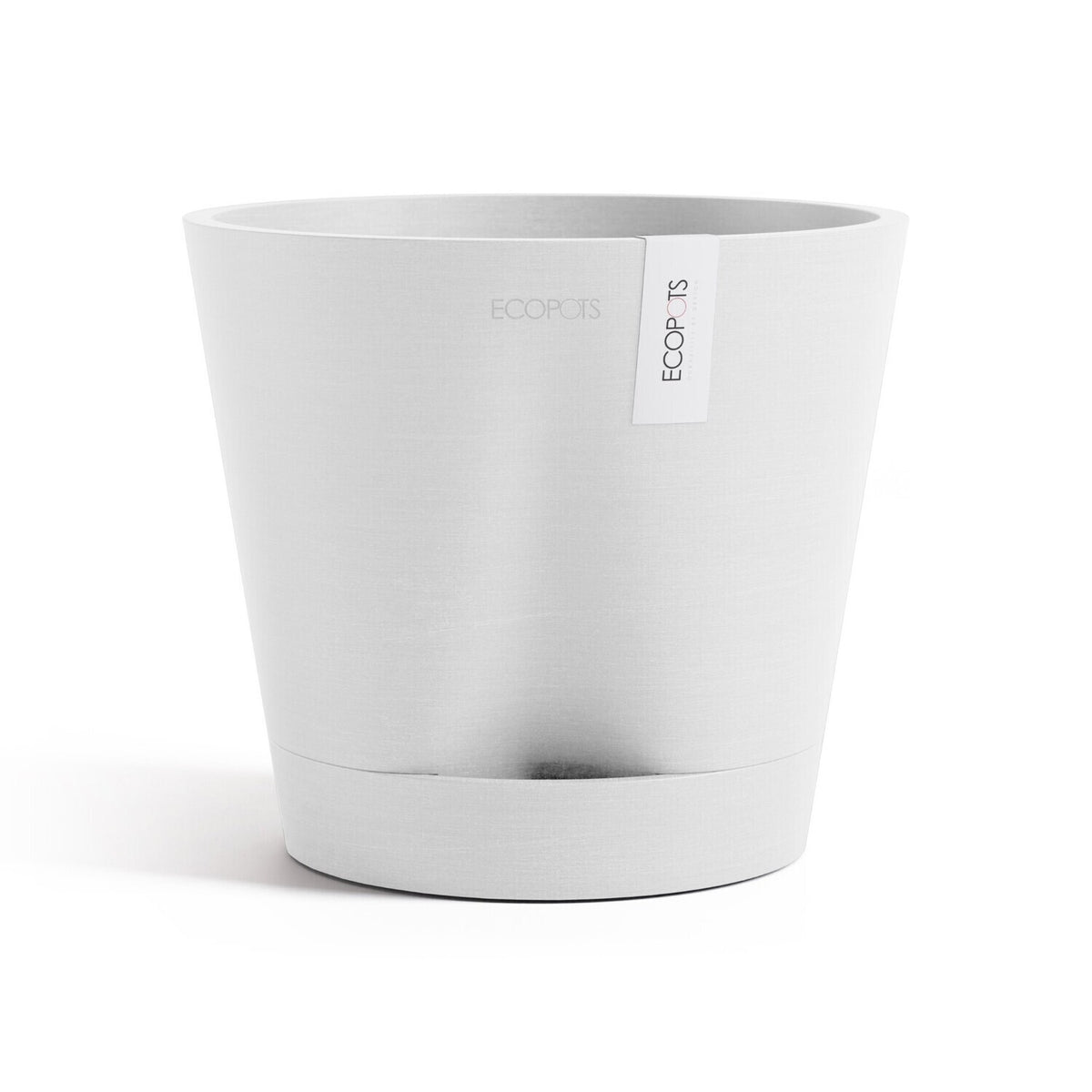 Ecopots Venice 20Cm Home Garden Plant Pot Pure White