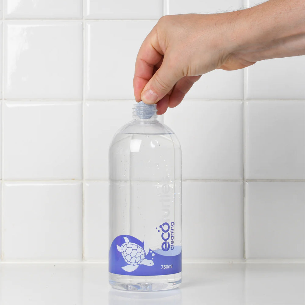 8PK Eco-Cleaning Turtles Bathroom Spray Bottle & Tablet