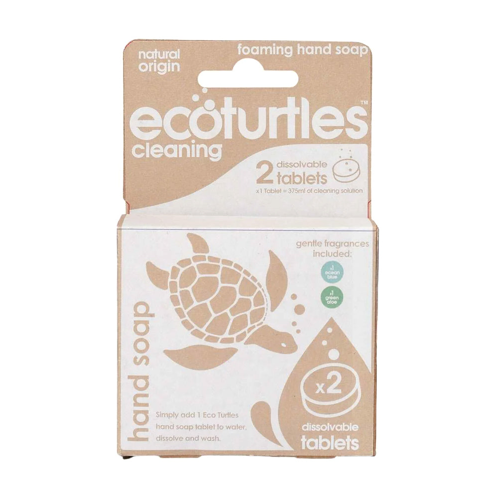 8x 2pc Eco Turtles Foaming Handsoap Bathroom Handwash Tablet