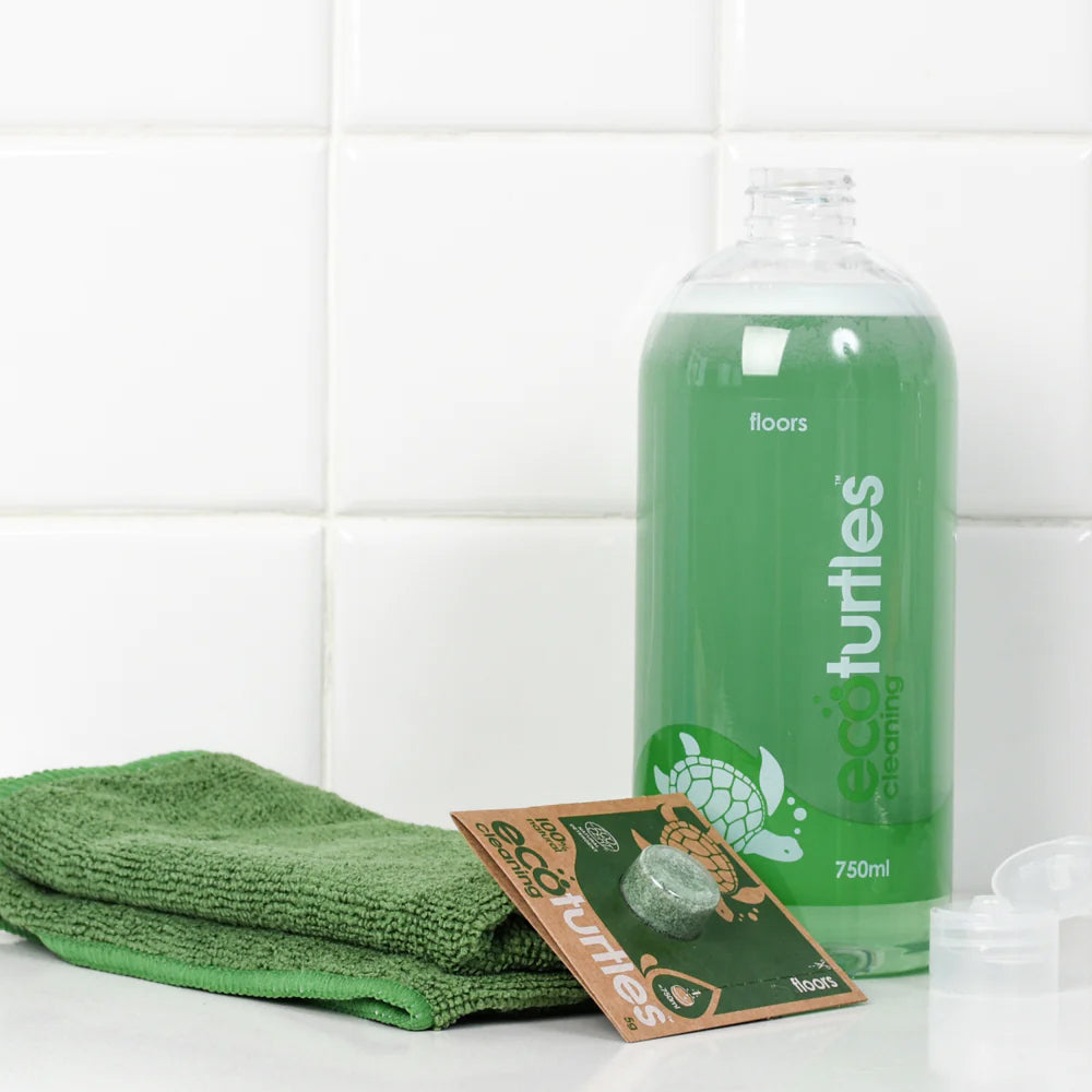 8PK Eco-Cleaning Turtles Floors Spray Bottle & Tablet