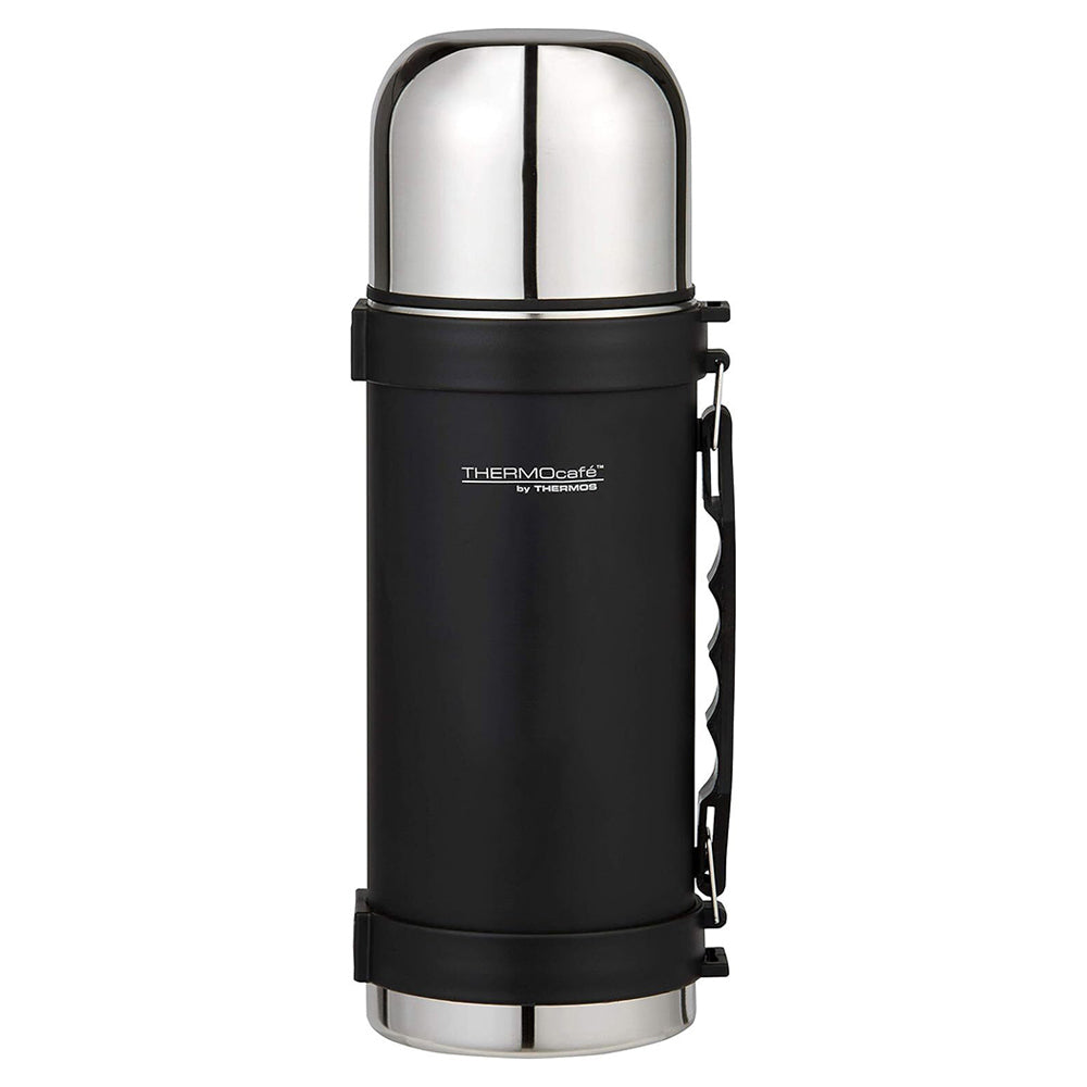 THERMOcafe Vacuum Insulated Flask Water Bottle Matte Black 1L