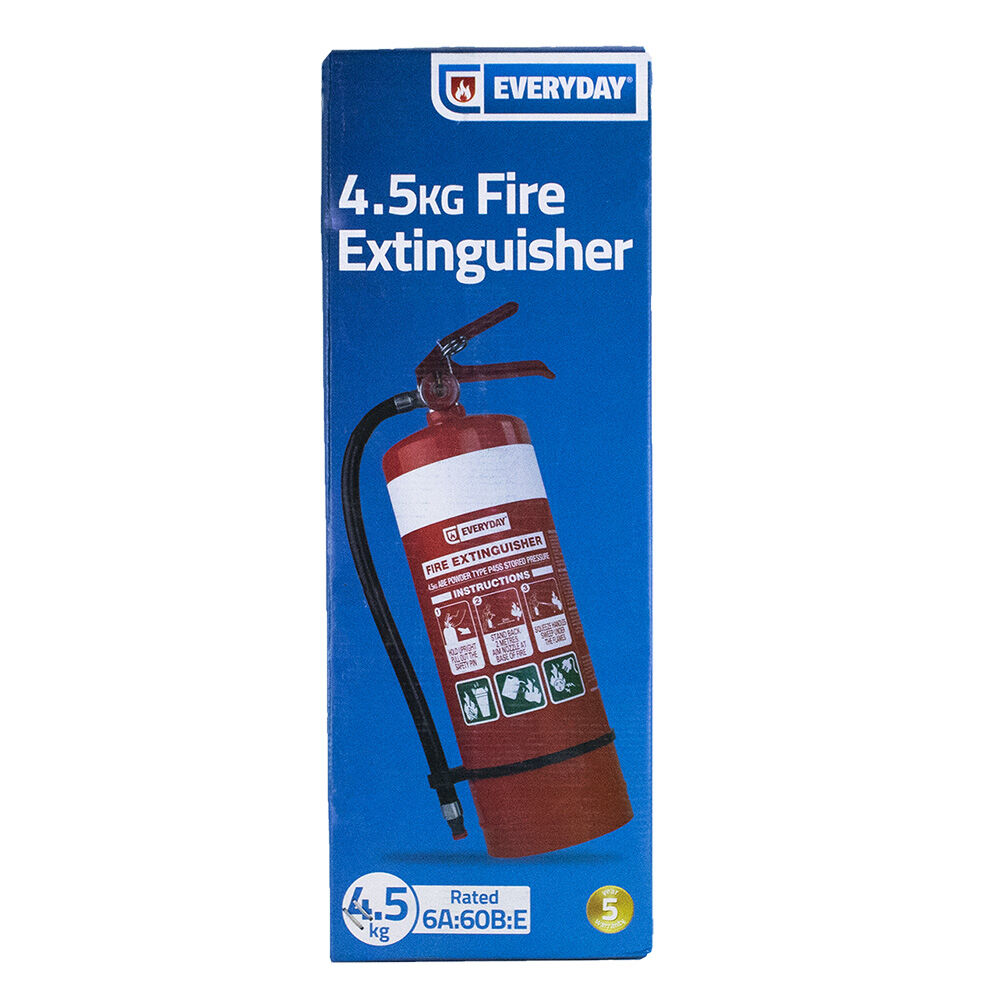 Everyday 4.5kg Dry Powder Fire Extinguisher 6A:60B:E