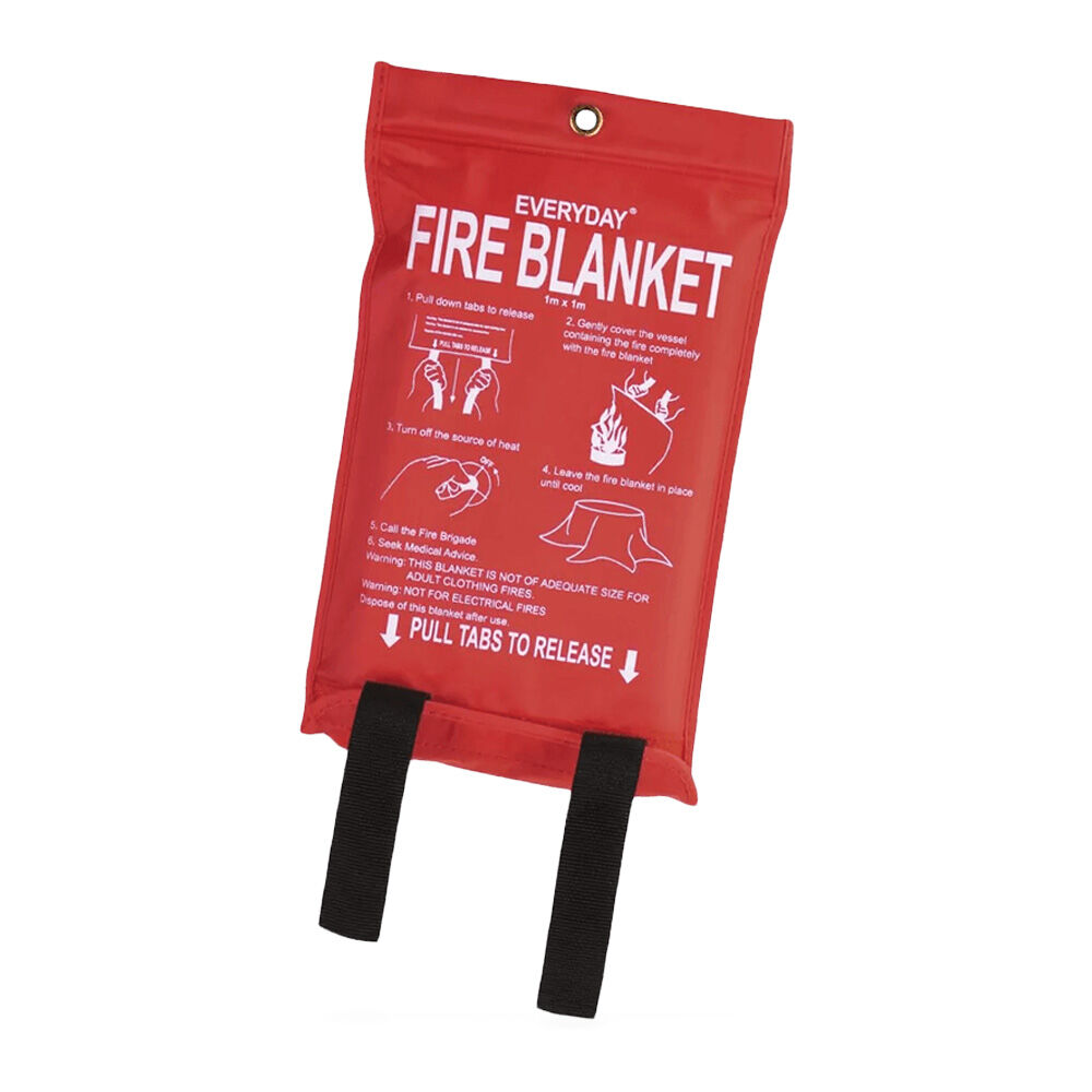 2PK Everyday Fire Blanket 1m x 1m Essential Survival Safety