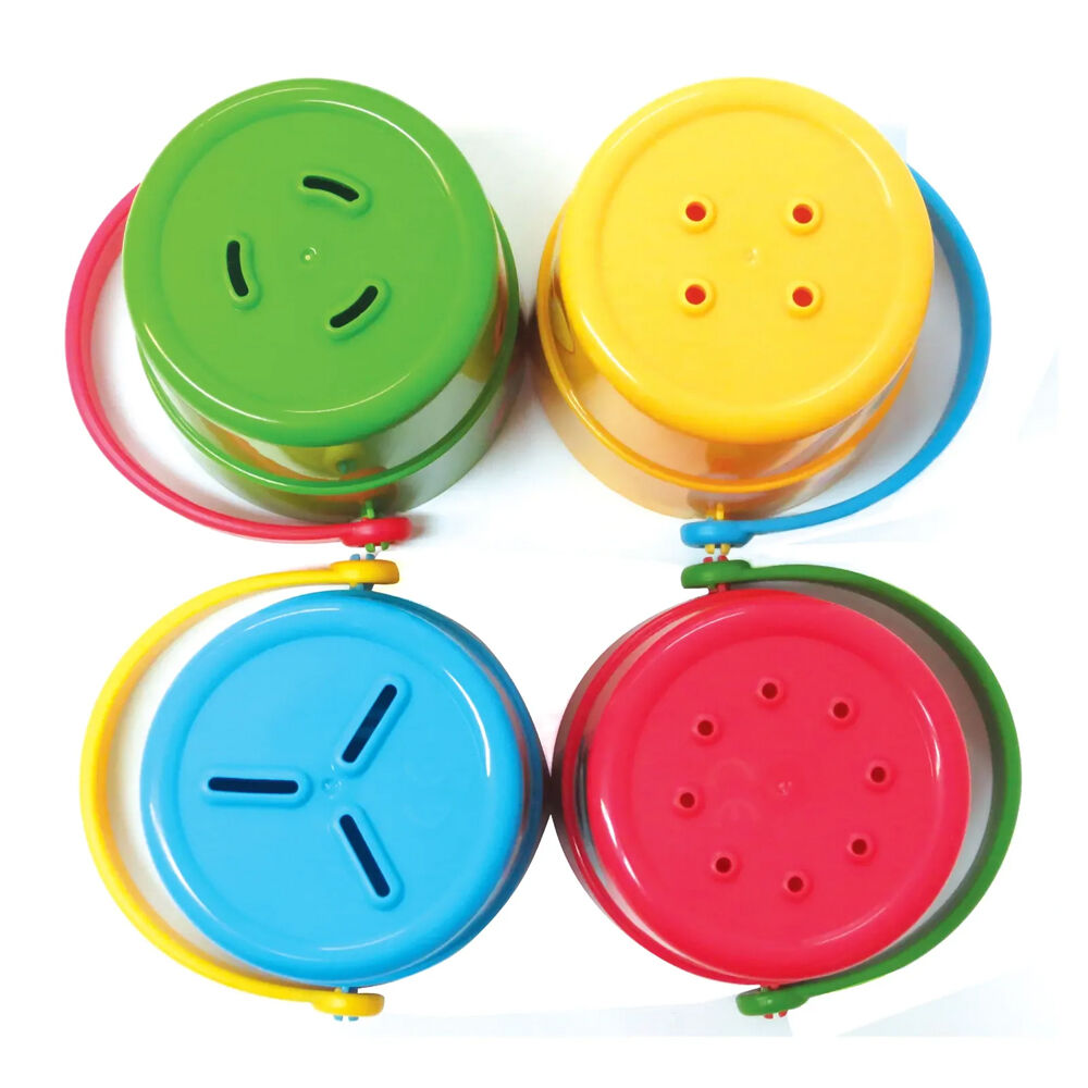 4pc Edushape Funny Face Stacker Buckets Bath Play Toy Kids/Toddler 12m+