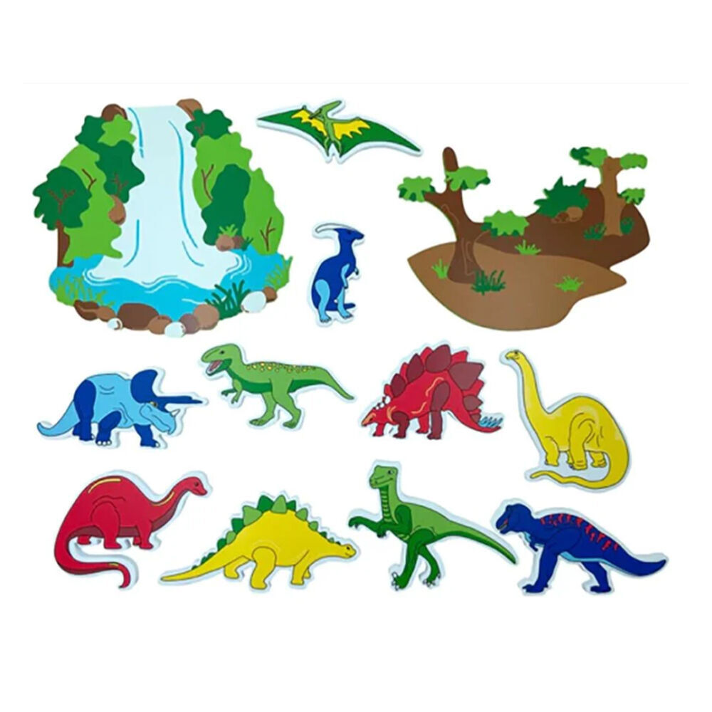 Edushape Magic Creation Tub Fun Dinosaurs Soft Foam Bath Toy Kids 3y+