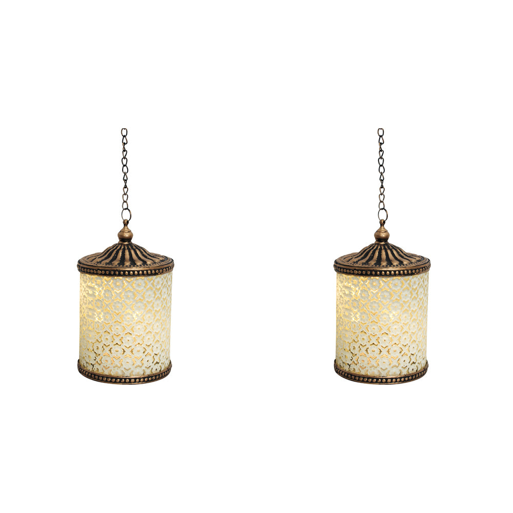 2PK LVD Lantern LED Daisy White Decorative Lighting Home Decor
