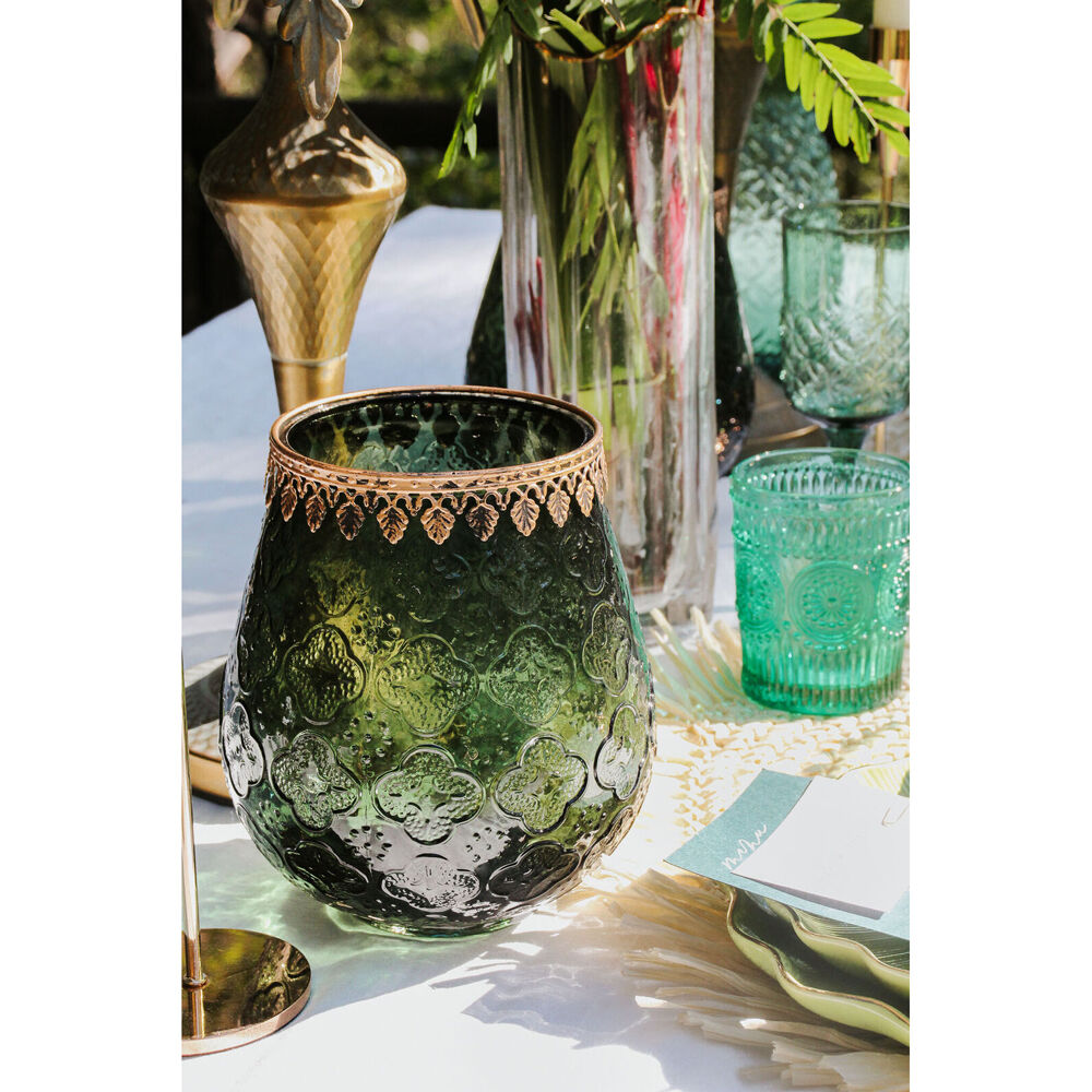 LVD Glass Votive Foil Candle Holder Home Decor XL Forest