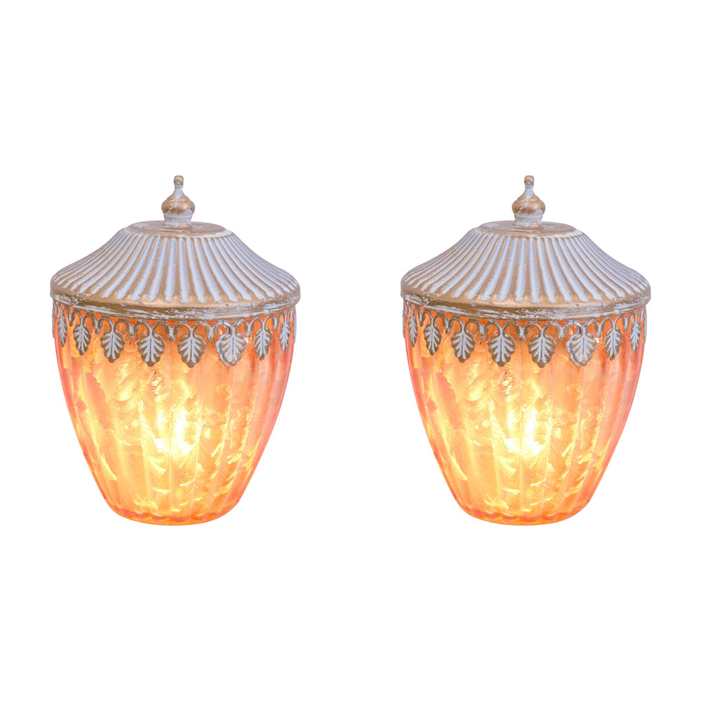 2PK LVD Lantern LED Awning Decorative Lighting 14.5cm Home Decor