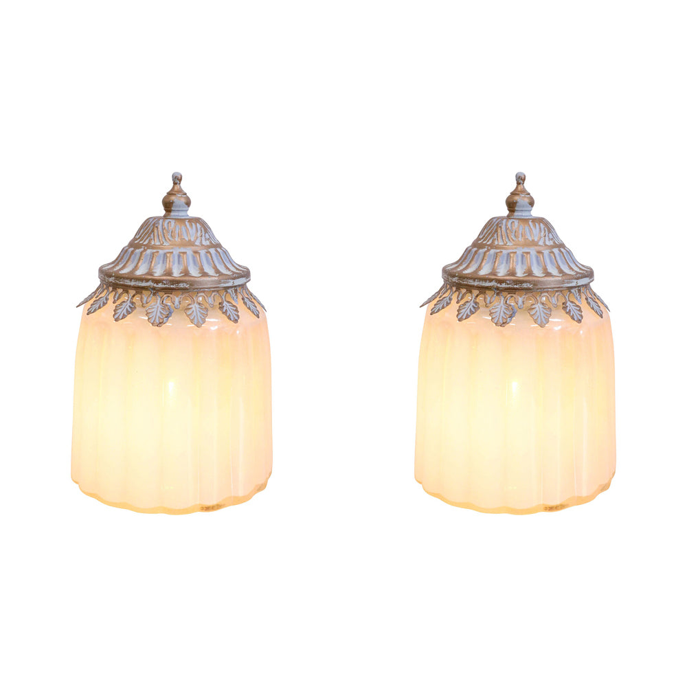 2PK LVD Lantern LED Lines Decorative Lighting 12cm Home Decor