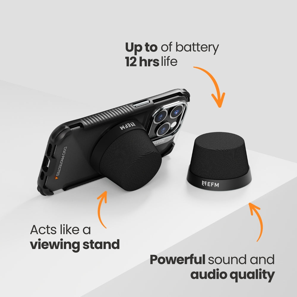 EFM Cloudbreak Magnetic MagSafe Bluetooth Speaker - Black