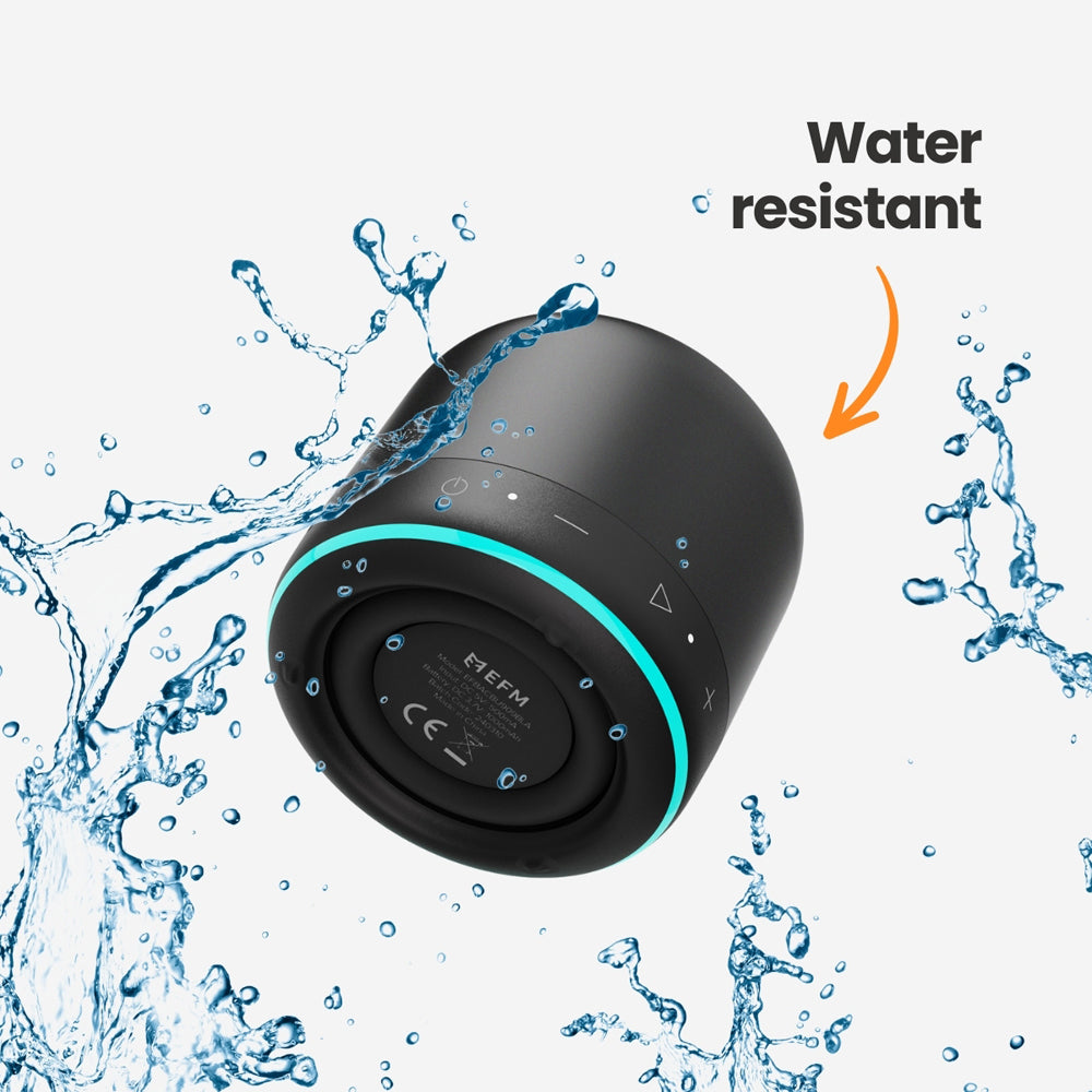 EFM Cloudbreak LED Wireless Mini Bluetooth Speaker - Black