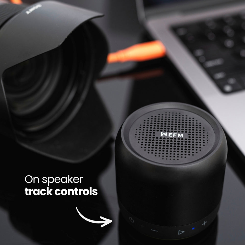 EFM Cloudbreak LED Wireless Mini Bluetooth Speaker - Black