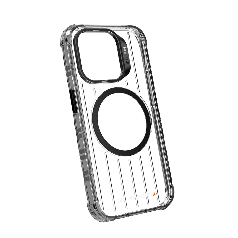 EFM Dakar Case Armour w/ D3O BIO For Apple iPhone 15 Pro - Black/Clear