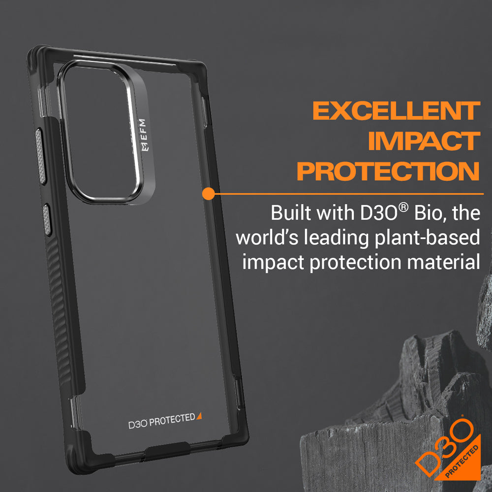 EFM Cayman D3O BIO Armour Case For Samsung Galaxy S24 Ultra - Carbon