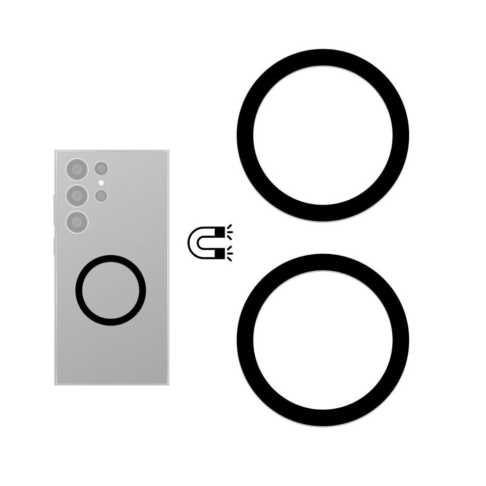 4pc EFM Halo Adhesive Ring For MagSafe Compatibility Black