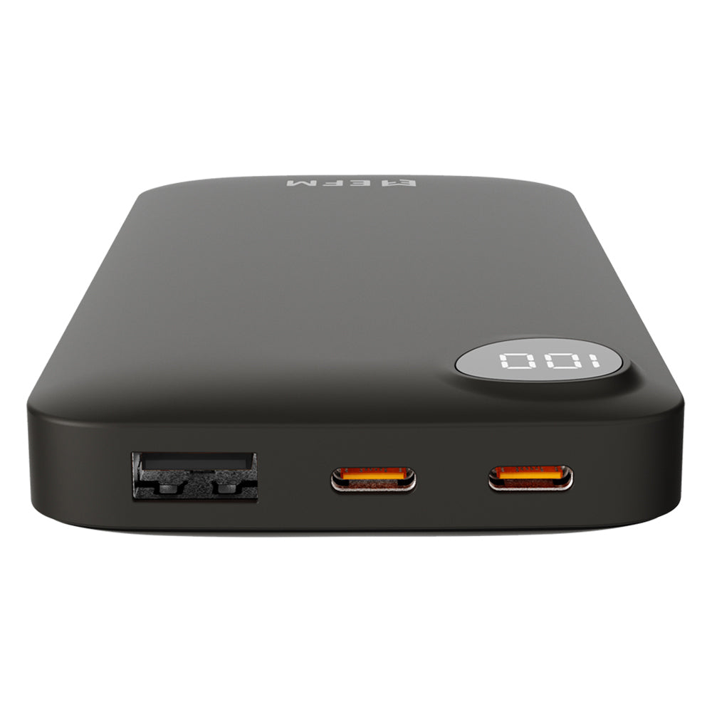 EFM Essential 10000mAh Power Bank Digital Display Universal - Black