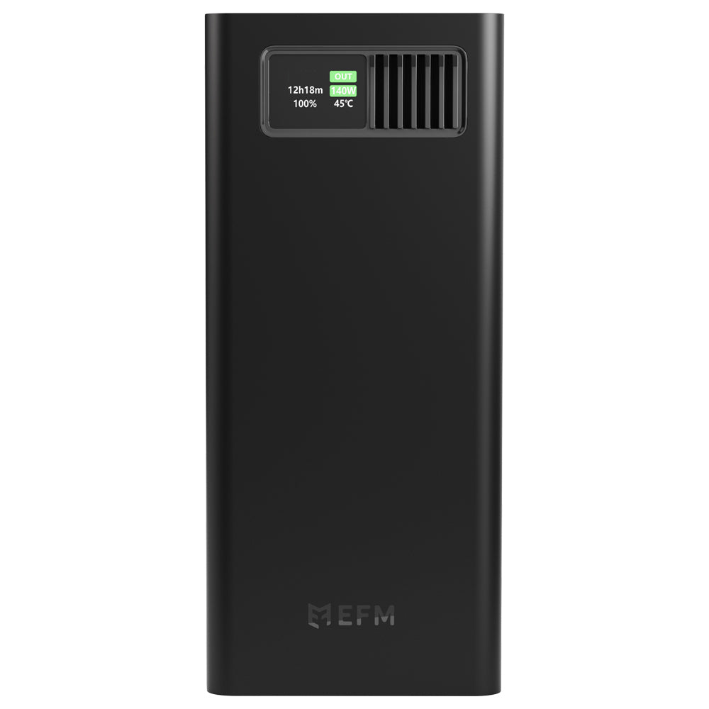 EFM 27000mAh Laptop Power Bank Digital Display - Black
