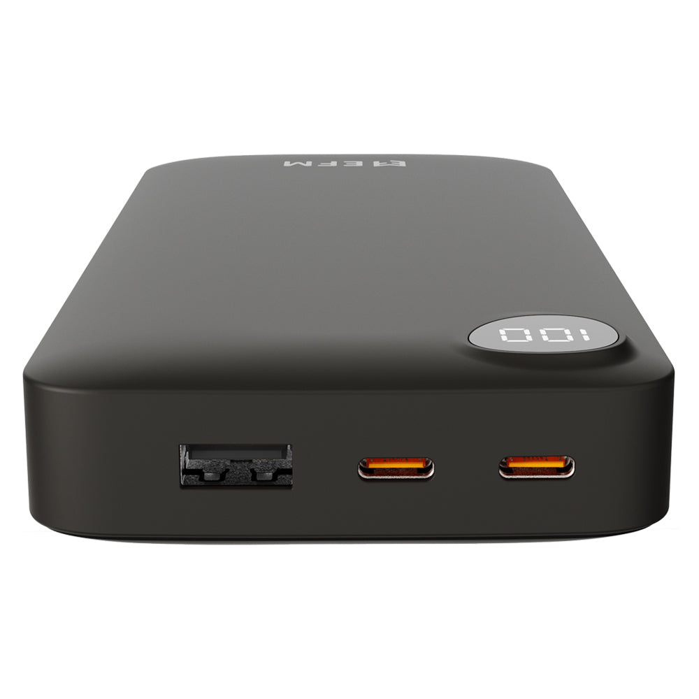 EFM Essential 20000mAh Power Bank Digital Display Universal - Black