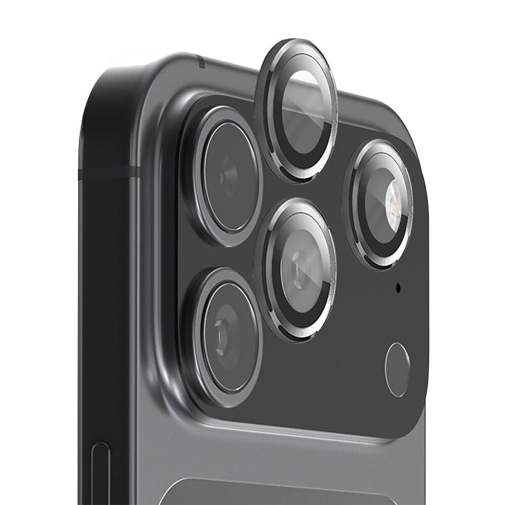 EFM Camera Lens Protector For iPhone 17 Pro 6.3in & 17 Pro Max 6.9in Carbon