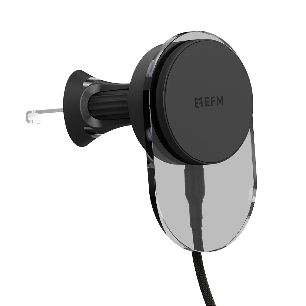 EFM Qi2 Wireless Mobile Phone Car Charger w/ Cable - Black