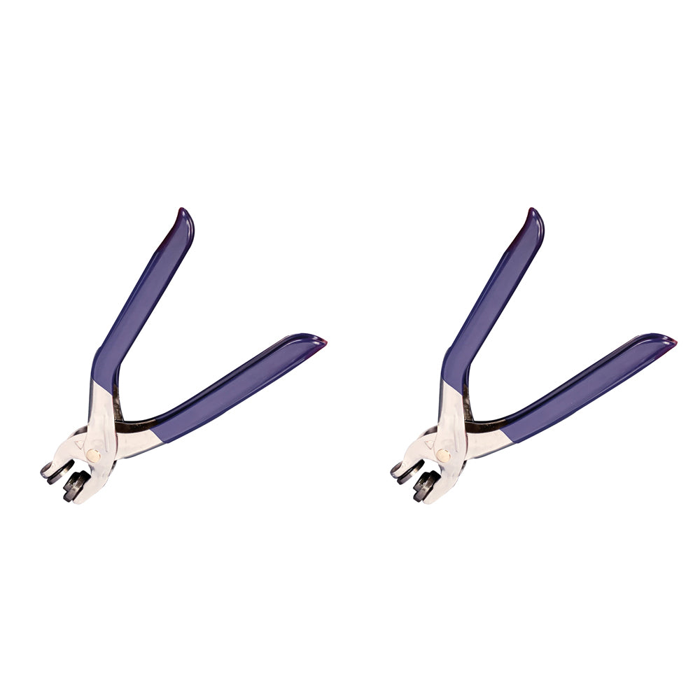 2PK Spear & Jackson Chrome Punch Plier Eyelet Deluxe 12mm - Blue