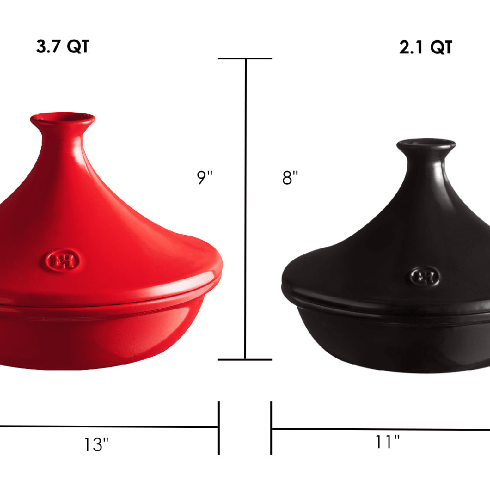 Emile Henry 3.5L/32cm Ceramic Tagine Cooking Pot w/ Lid Burgundy