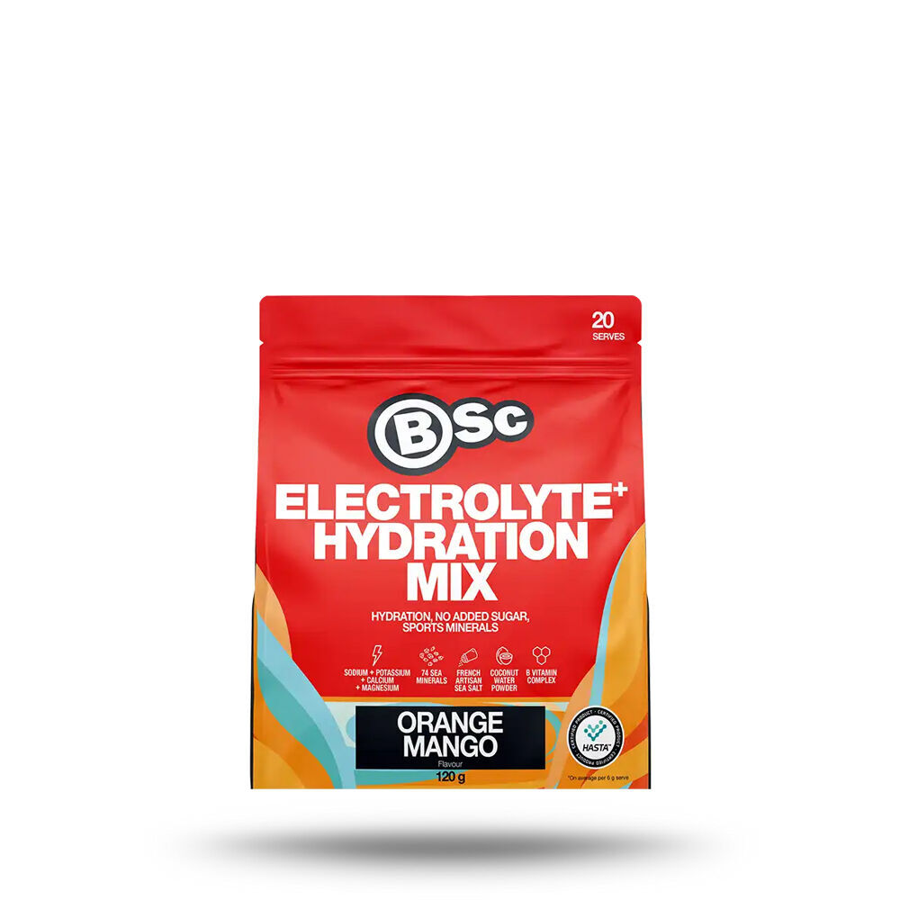 2PK BSc Electrolyte+ Hydration Drink Mix Intra Workout 20 Serves 120g Orange Mango