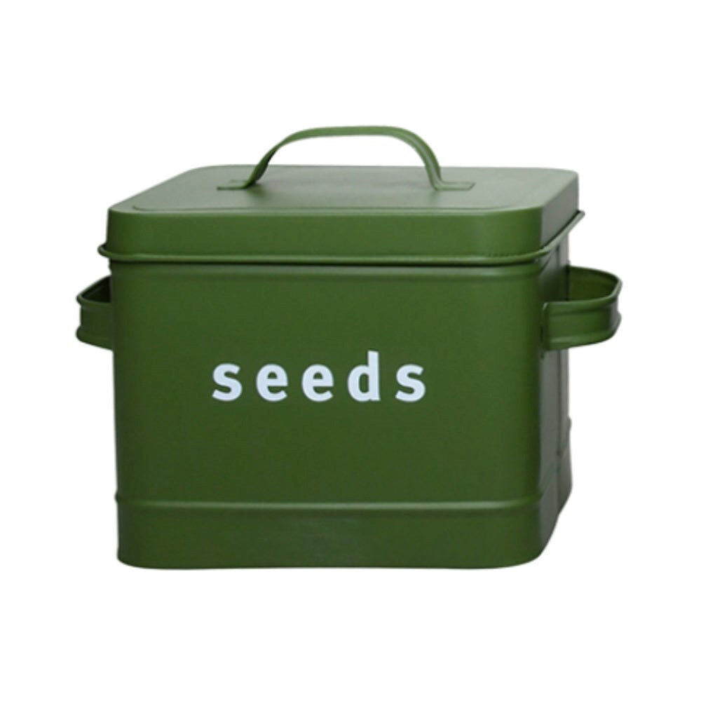 3pc Esschert Design Green Shades Seed Tin Garden Container