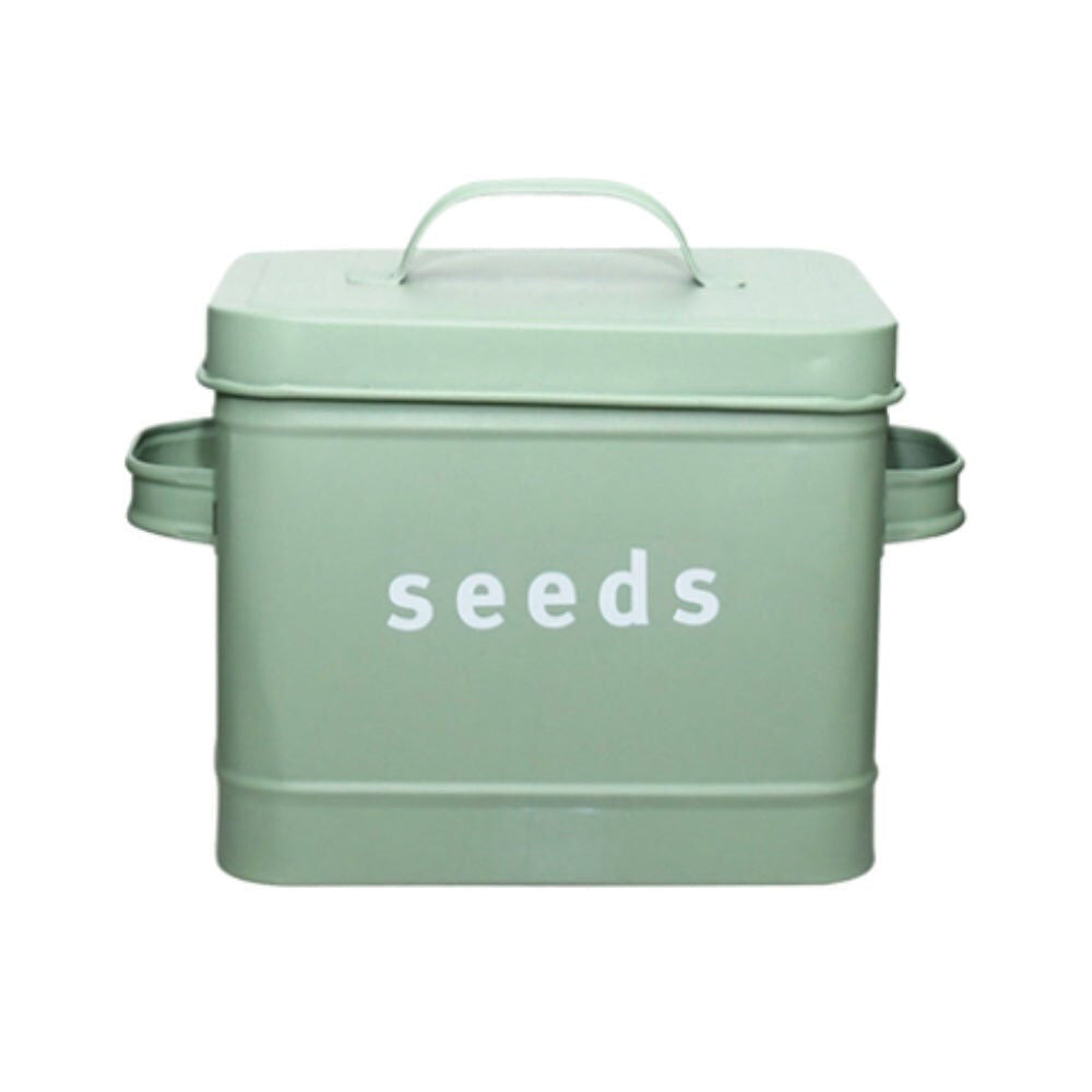 3pc Esschert Design Green Shades Seed Tin Garden Container