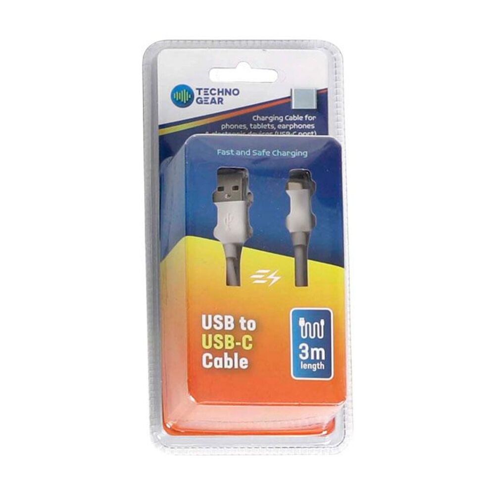6PK TGear USB-A to USB-C Charging and Data Cable High Speed 3A Quick Charge 3m
