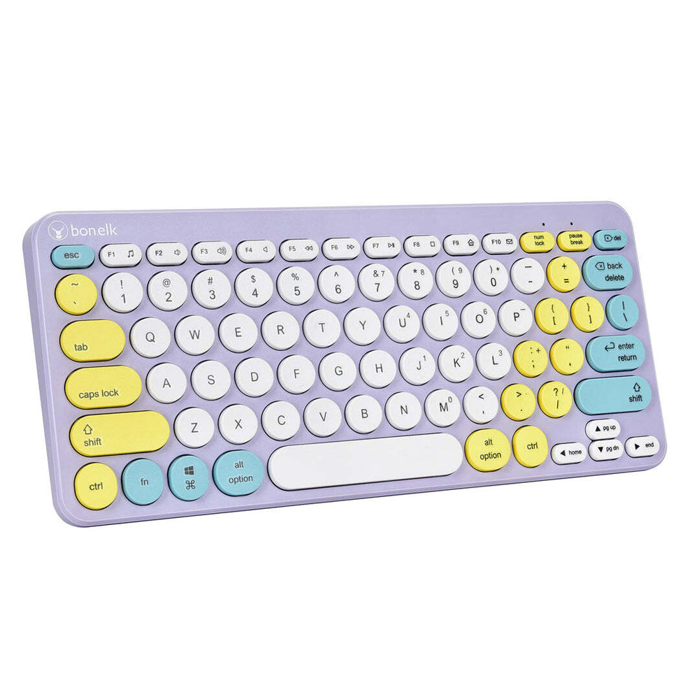 Bonelk KM-383 Wireless Keyboard & Mouse Combo - Lilac