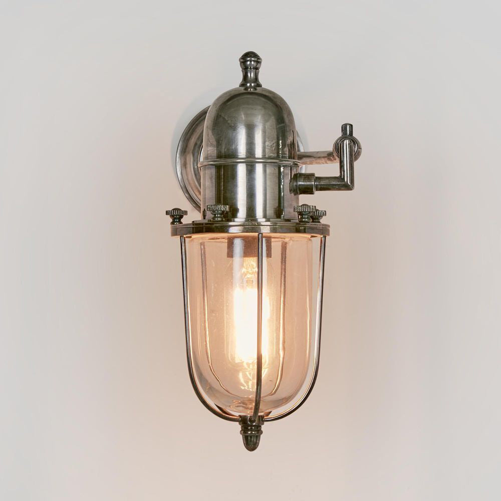 Belle Chapel Outdoor Wall Light Fixture 21cm - Silver