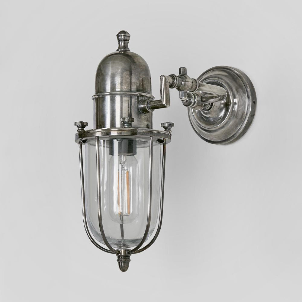 Belle Chapel Outdoor Wall Light Fixture 21cm - Silver