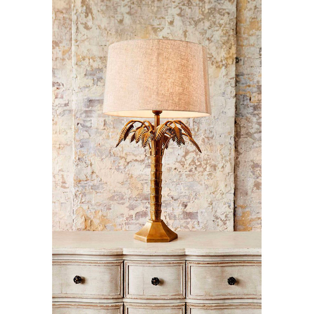 Belle Rosebay Metal Table Lamp Base 60cm Home Decor - Brass