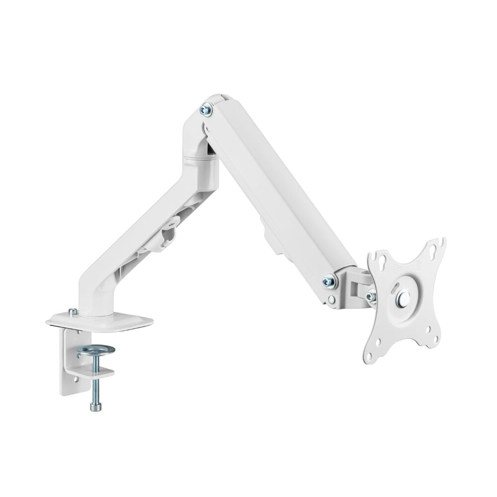 Ergovida Aluminium Slim Single Monitor Mount Stand - White