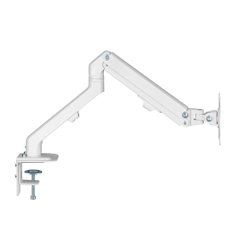 Ergovida Aluminium Slim Single Monitor Mount Stand - White