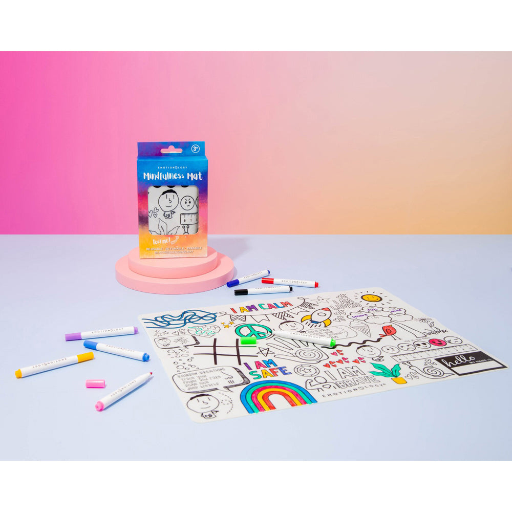 Emotionology Mindfulness Silicone Mat & Markers 3+